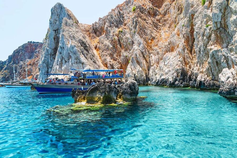 Antalya: Lara Pirate Boat Day Trip w/ Lunch & Soft Drink - Two swimming stops in turquoise bays