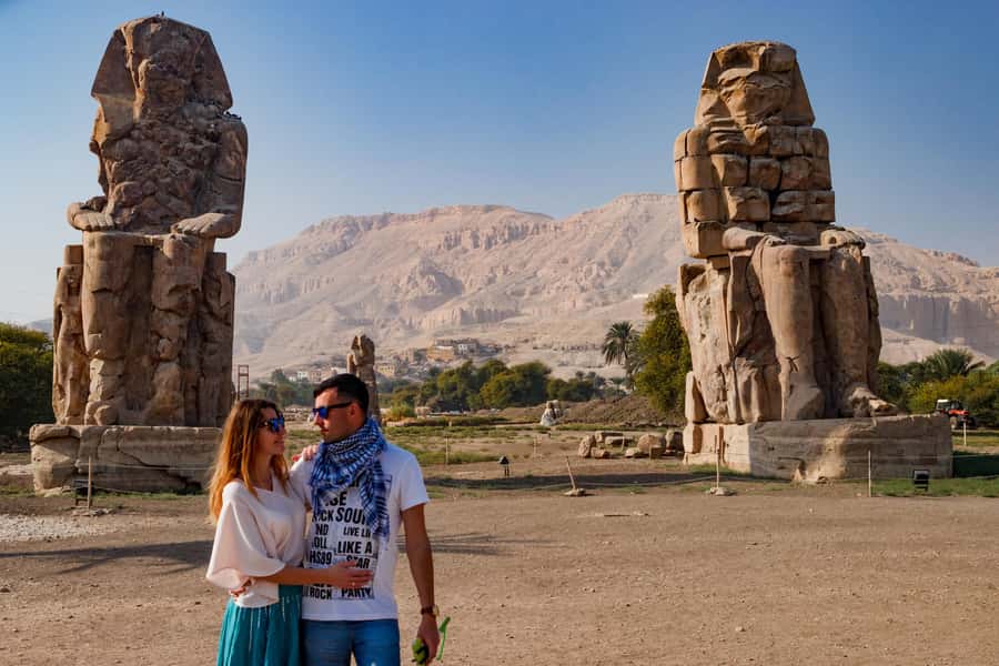 Aswan: Luxor Day Trip with Sunrise Hot Air Balloon & Felucca - Leaving Aswan before dawn for Luxor