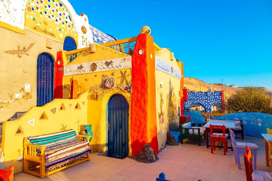 Aswan: Nubian Village Day Trip with Camel Ride - Arriving among painted homes and family streets