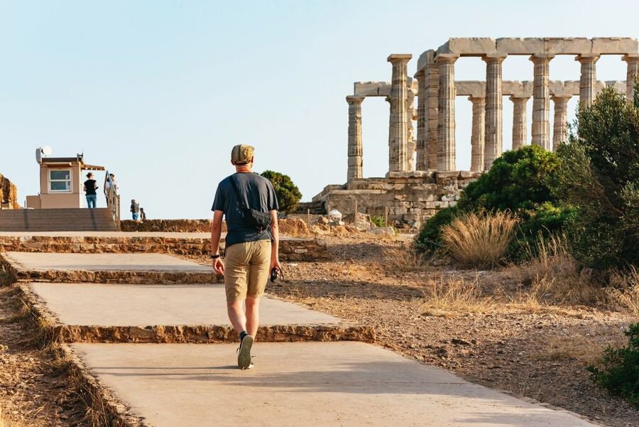 Athens: Cape Sounion & Poseidon Temple Sunset Half-Day Trip - Reaching Poseidon’s Temple at Cape Sounion