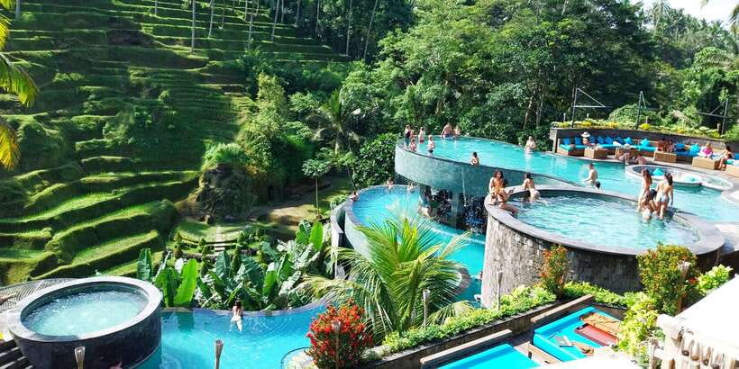 Bali: Ubud Waterfall, Village and Pool Club Day Trip - Three hours at Cretya Ubud
