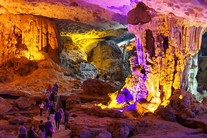 Best Halong 5 star Day Trip, inclusive,buffet,cave,kayak,transfer - Titop Island for the view, beach, and stairs