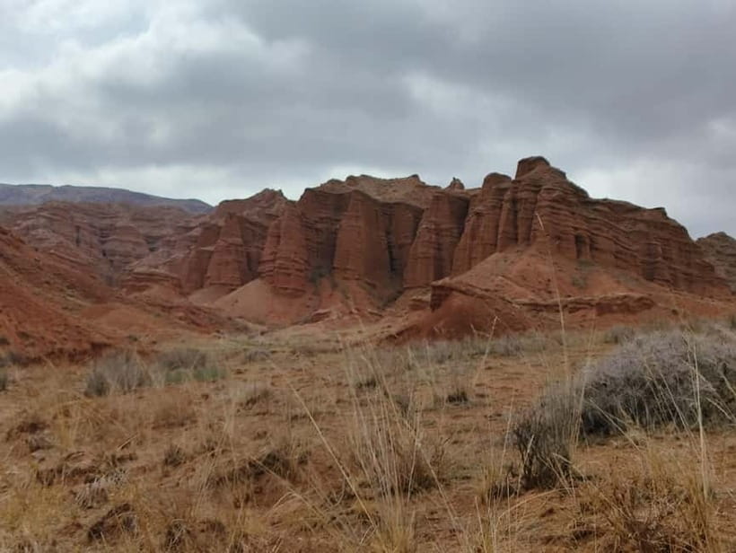 Bishkek: Ancient Burana Tower and Konorchek Canyons Day Trip - The red walls of Konorchek Canyons