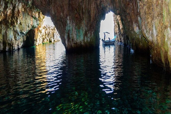 Blue & Green Cave Vis Island and Pakleni Islands Private Day Trip from Hvar - Stiniva Cove and its narrow sea entrance