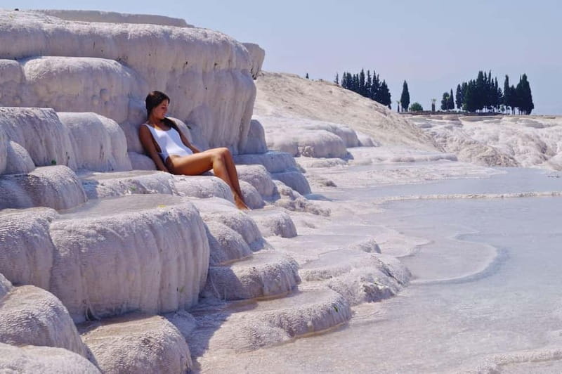 Bodrum:Pamukkale Cotton Castle & Hierapolis Day Trip w/Lunch - Cleopatra’s Pool and the practical side of swimming