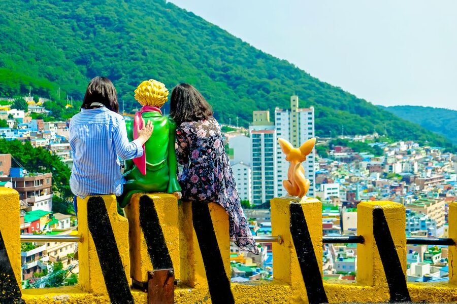 Busan: Day Trip with Gamcheon Culture Village and Sky Walk - Samwang Temple and the lantern festival connection