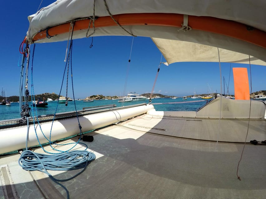 Catamaran: Day trips in La Maddalena's Archipelago - First sailing leg through the national park