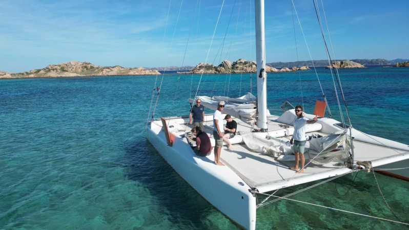 Catamaran: Day trips in La Maddalena's Archipelago - Arriving in Palau and getting aboard