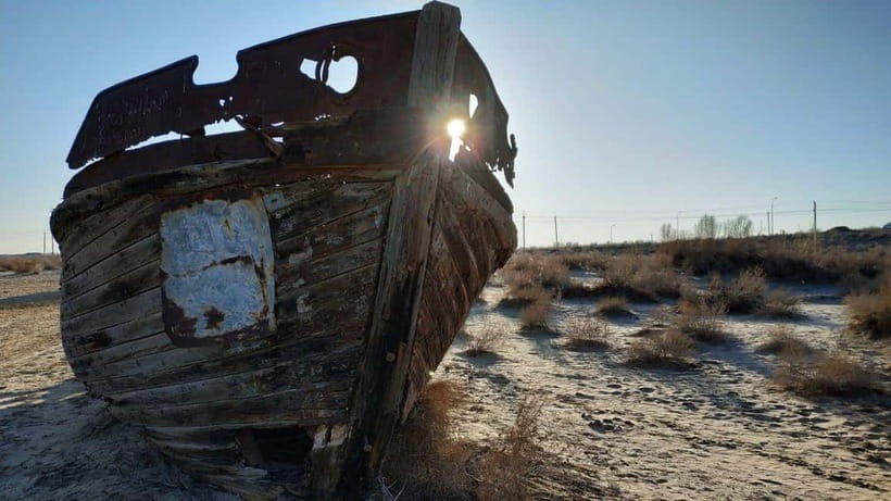 Daytrip from Khiva to Aral Sea Cemetery of Ships. All in one - Why Muynak’s ships make such a strong impression