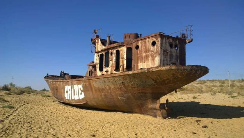 Daytrip from Khiva to Aral Sea Cemetery of Ships. All in one - Chilpik Dakhma brings ancient Karakalpakstan into the day