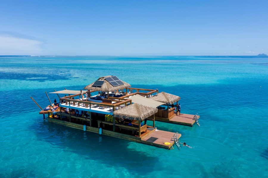Fiji: Cloud 9 Floating Bar and Pizzeria Day Trip - Swimming, snorkeling, and the upper-deck jump