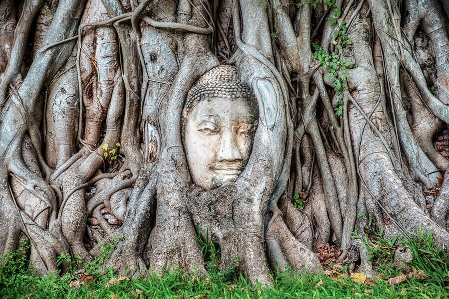 From Bangkok: Ayutthaya & Ayothaya Floating Market Day Trip - Wat Yai Chaimongkhon and its reclining Buddha