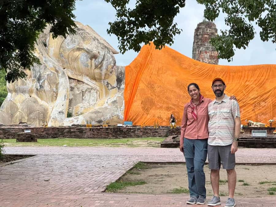 From Bangkok: Floating Market & Ayutthaya Private Day Trip - Wat Lokaya Sutharam and the reclining Buddha