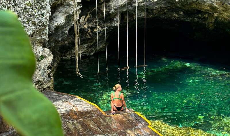 From Cancun: Day Trip to Tulum, Cenote & Playa del Carmen - Tulum’s sea views and Maya ruins
