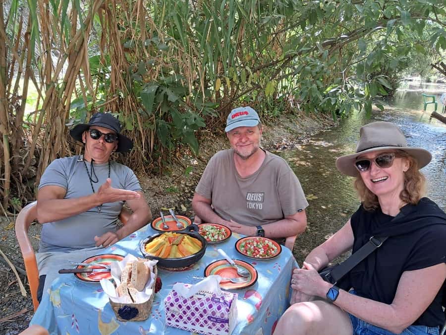 From Chefchaouen: Full-Day Trip to Akchour Waterfalls - Tagine beside the high waterfall