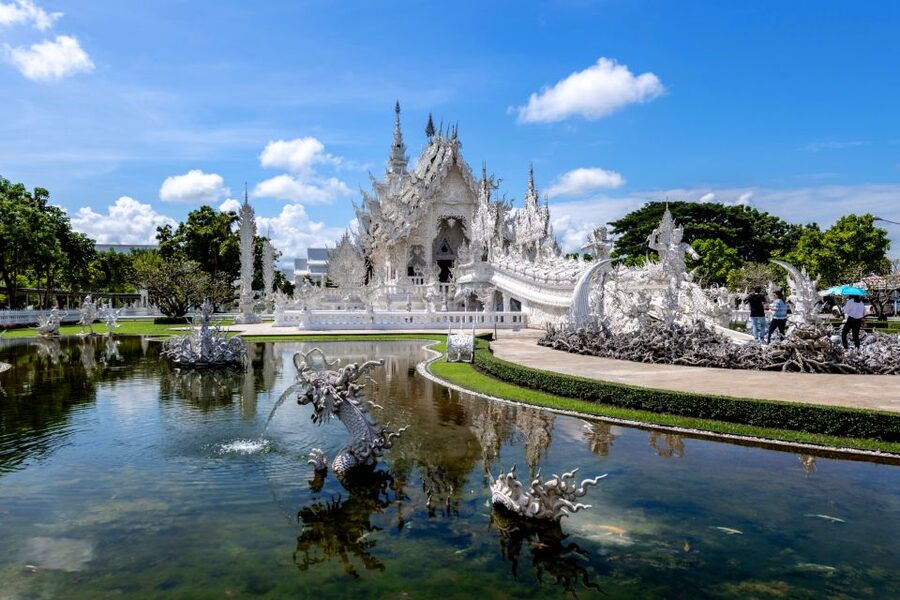 From Chiang Mai: Chiang Rai's Temples Exploration Day Trip - Wat Rong Suea Ten, the Blue Temple
