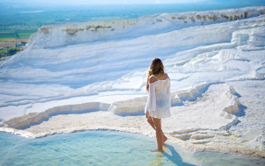 From City of Side: Pamukkale & Hierapolis Day Trip w/ Lunch - Cleopatra’s Antique Pool and the extra €10