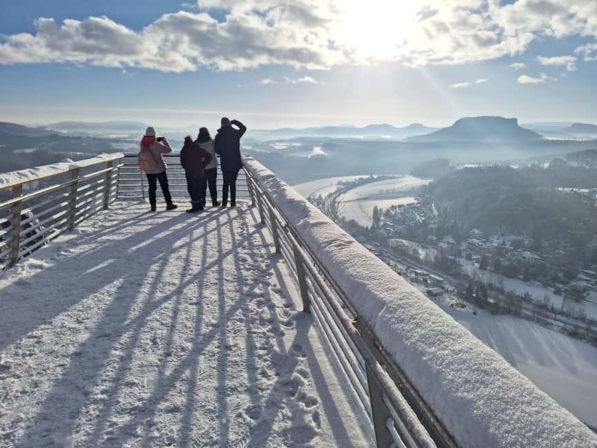 From Dresden: Bastei Bridge & Bohemian Switzerland Day Trip - Bastei Bridge and the first big views