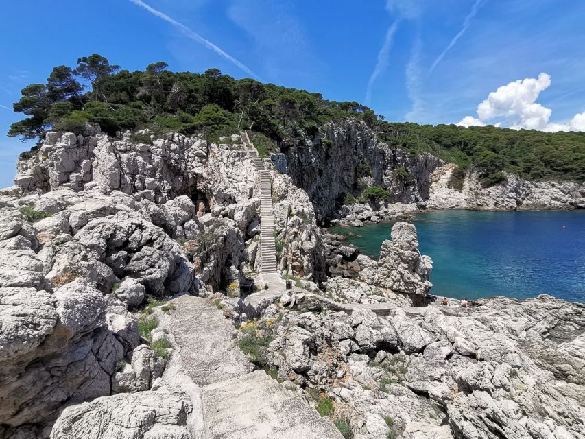 From Dubrovnik: Hiking & Swimming on Koločep Island Day Trip - Leaving Dubrovnik behind at Gruž Harbor