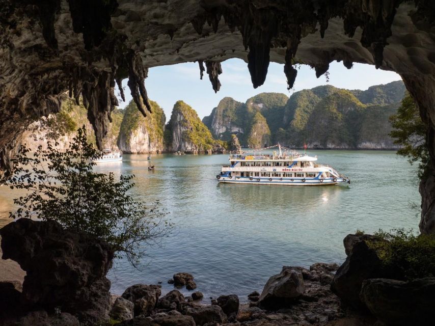 From Hanoi: Halong Bay Deluxe Cruise Day Trip - Cruising among Halong Bay’s limestone towers