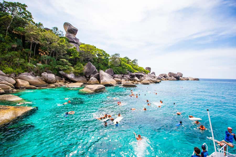 From Khao Lak: Similan Islands Day Trip by Luxury Catamaran - Koh Miang, Princess Bay, and the main meal