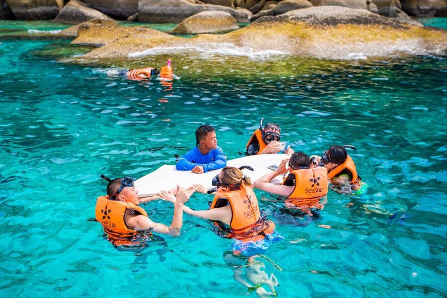 From Khao Lak: Similan Islands Day Trip by Luxury Catamaran - Koh Similan and the walk to Sailing Rock