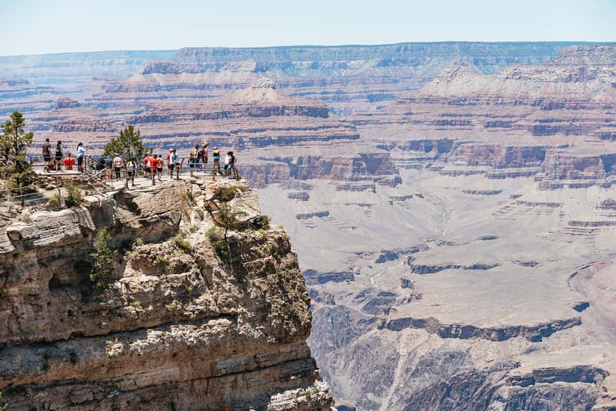 From Las Vegas: Grand Canyon South Rim Day Trip - Mather Point gives you the first big view