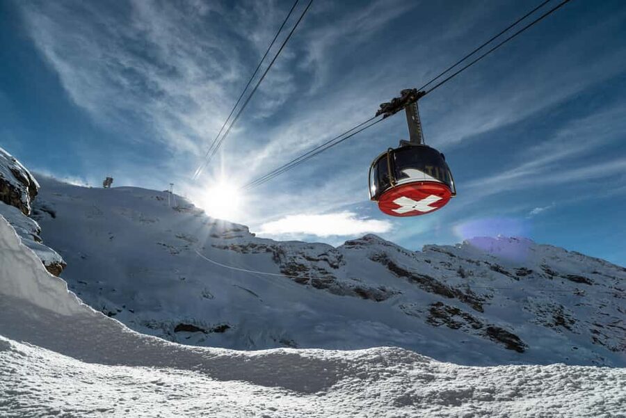 From Lucerne: Mount Titlis Day Trip with Cable Car Ride - From Lucerne to Engelberg by coach
