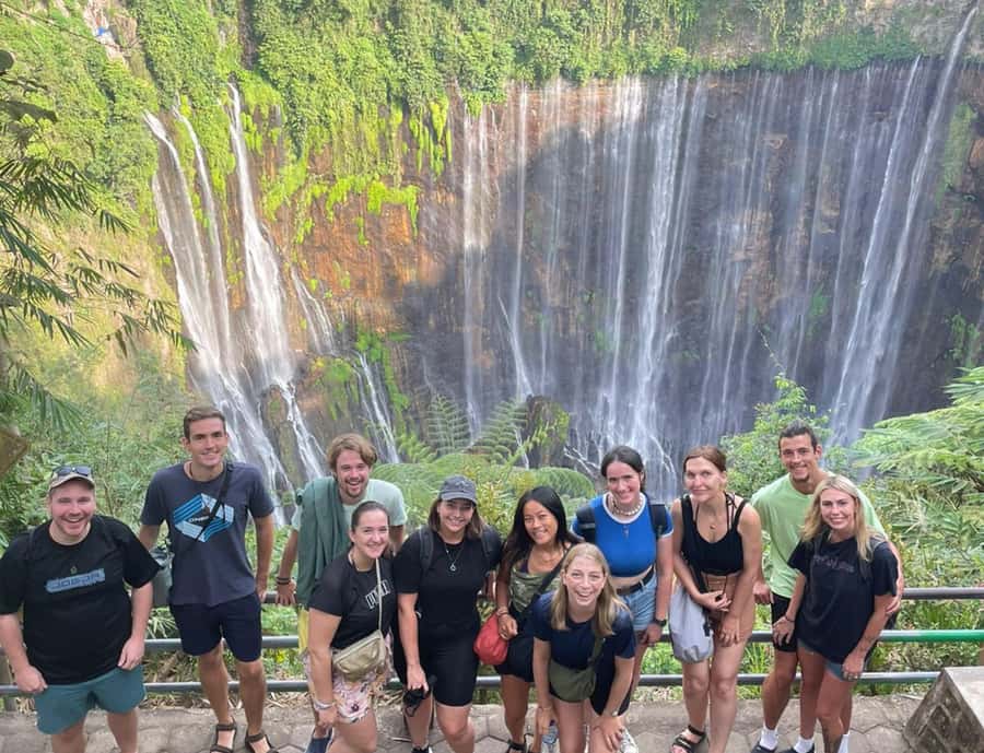 From Malang: Tumpak Sewu Waterfall Day Trip (Sharing) - The panorama gives you the first great view