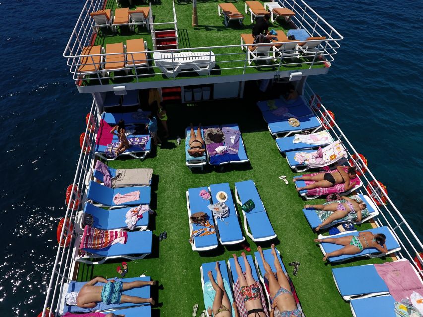 From Marmaris: Day Trip by Glass Bottom Semi Submarine - Lunch is better than a basic boat snack