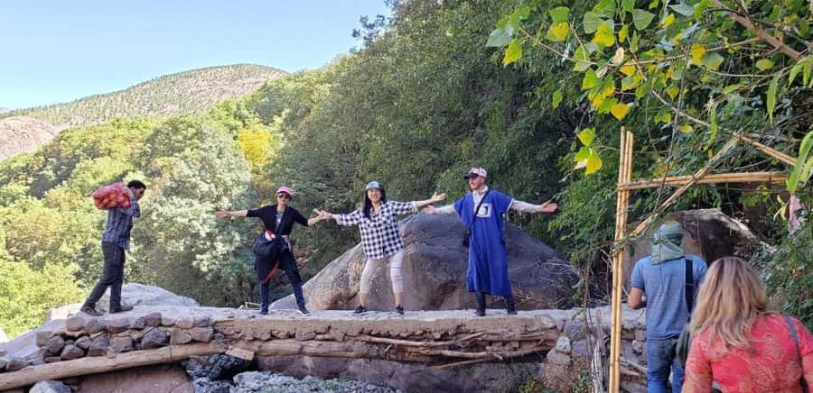 From Marrakech: Atlas Mountains and Three Valleys Day Trip - The waterfall walk through a Berber village