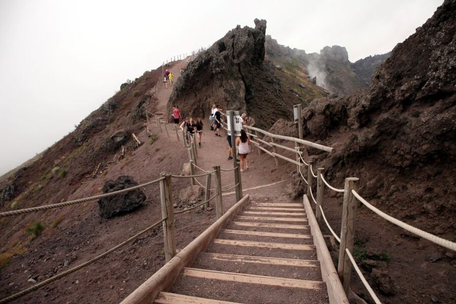 From Naples: Herculaneum, Mount Vesuvius & Pompeii Day Trip - Mount Vesuvius: the day’s physical high point