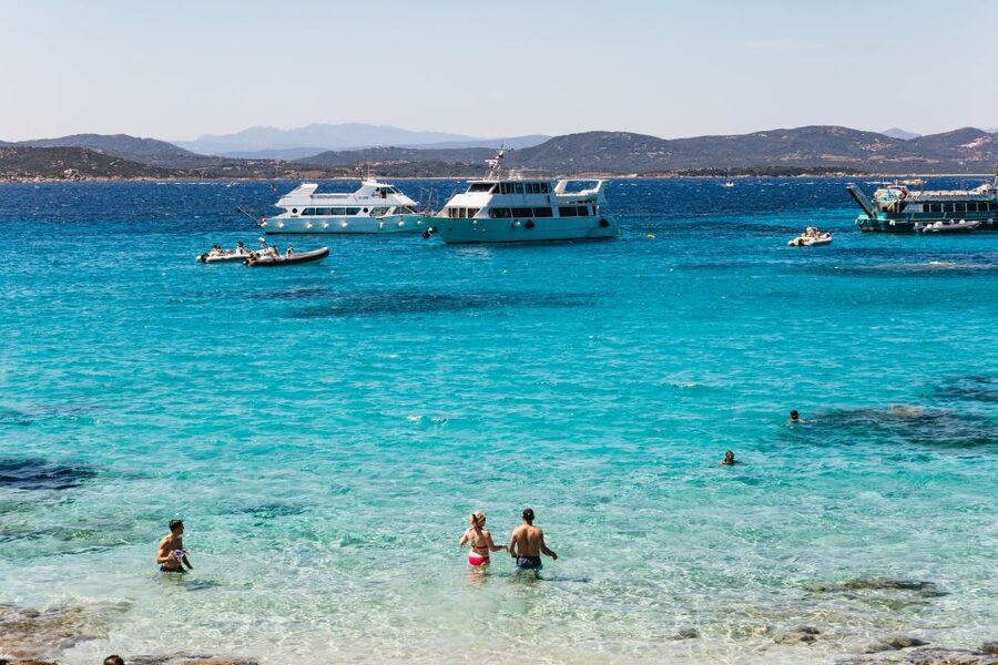 From Palau: La Maddalena Islands Full-Day Trip by Boat - The return route adds military history and coastal views