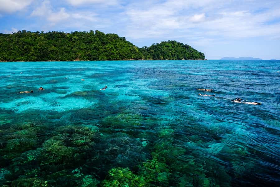 From Phuket/Khaolak: Surin Islands Snorkeling Day Trip - First water stop at Ao Mae Yai
