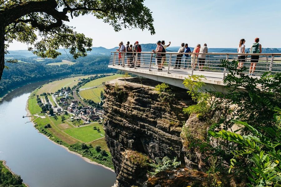 From Prague: Bohemian & Saxon Switzerland Iconic Day Trip - The van, pickup, and long driving sections