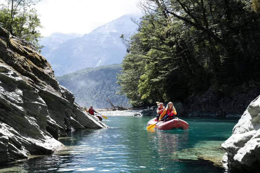 From Queenstown: Dart River Canoe & Jet Boat Day Trip - The one-hour jet boat run upriver