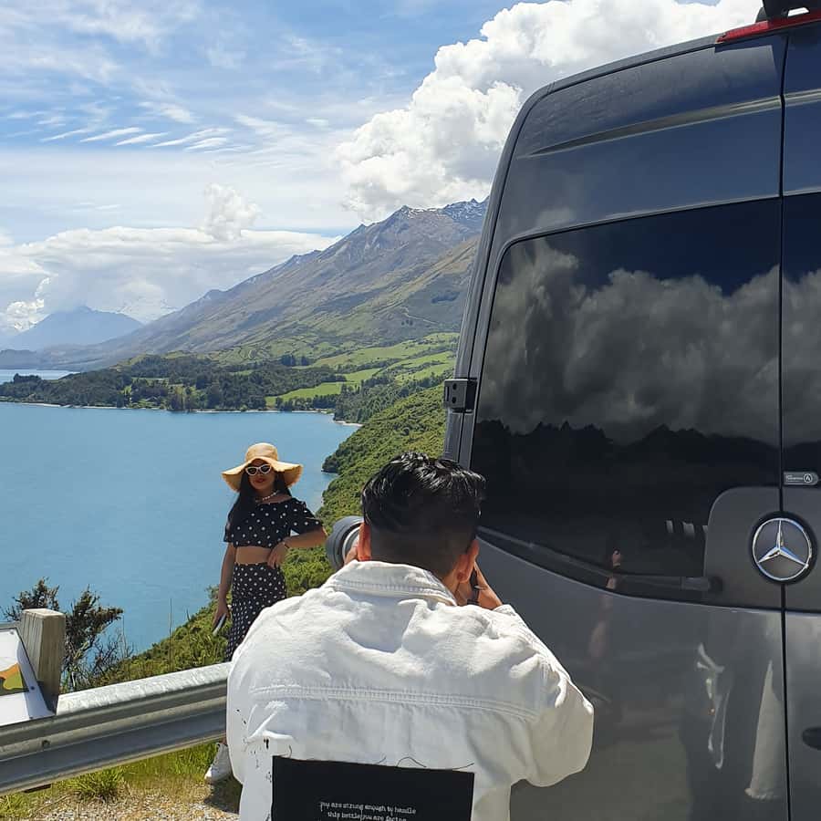 From Queenstown: Half Day Trip to Glenorchy by Coach - Arriving beside Lake Wakatipu