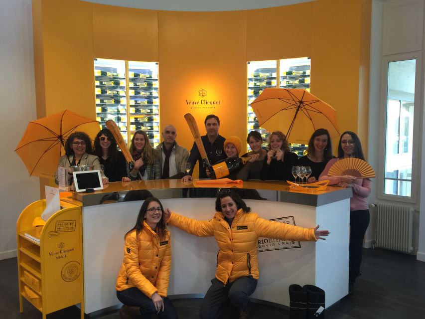 From Reims: Day Trip to Veuve Clicquot Family Grower & Lunch - Seven glasses, two very different Champagne worlds
