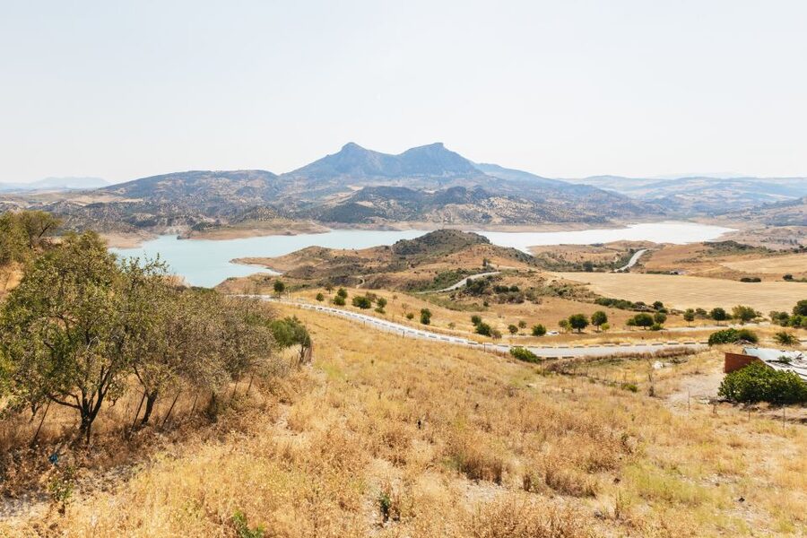 From Seville: Pueblos Blancos and Ronda Full-Day Trip - Zahara de la Sierra and the first white-village views