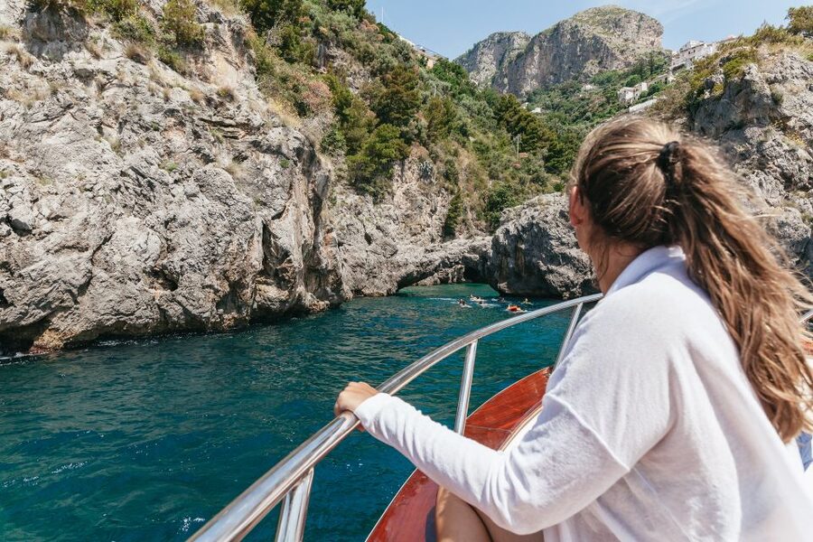 From Sorrento: Amalfi and Positano Full-Day Trip by Boat - Swimming near Nerano