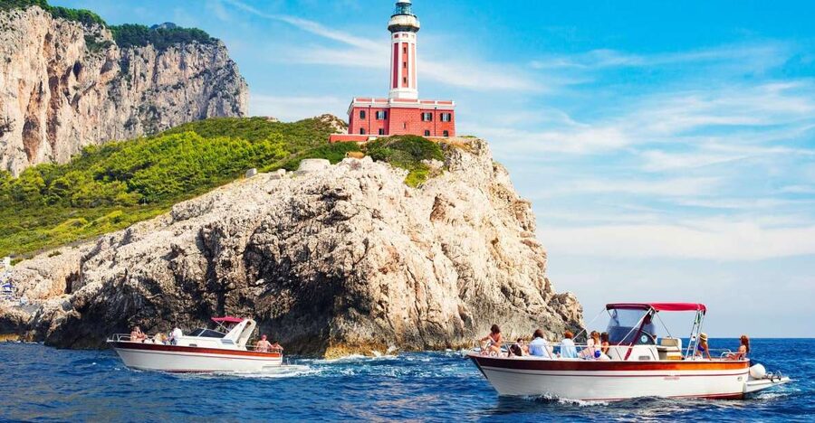 From Sorrento: Capri Island Boat Day Trip With Transfer - Grotta Bianca and the first views of Capri