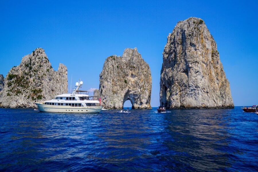 From Sorrento: Day Trip to Capri & Anacapri with Blue Grotto - Capri town, the Piazzetta, and Via Camerelle