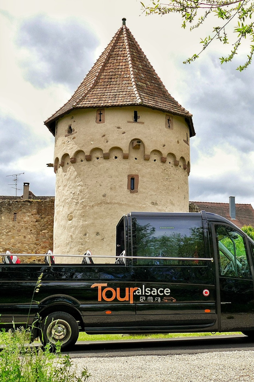 From Strasbourg: Medieval Villages & Wine Tasting Day Trip - The Alsace Wine Route from the coach