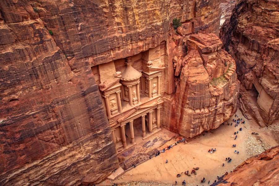 From Tel Aviv: Full-Day Trip to Petra with Roundtrip Flights - The Siq leads to Petra’s famous Treasury