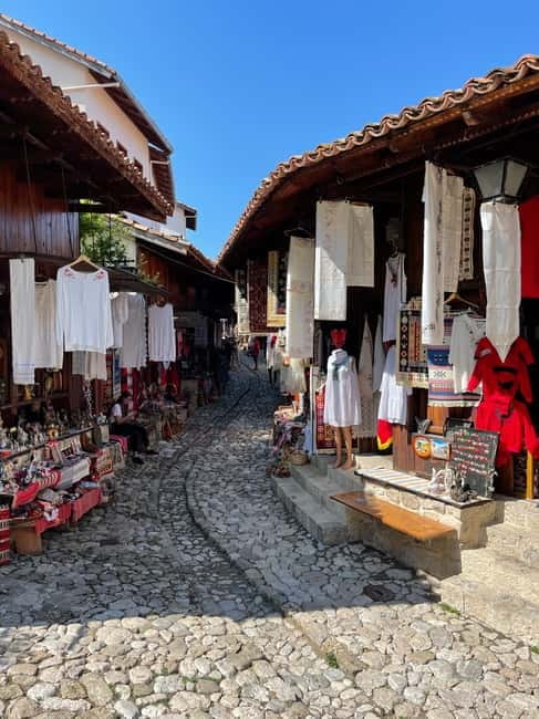 From Tirana: Durres & Kruja History and Local Food Day Trip - Shopping the cobbled lanes of the Old Bazaar