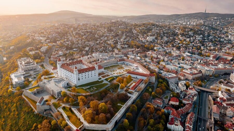 From Vienna: Bratislava with Local Guide, Castle & UFO Views - A first look at Bratislava’s center