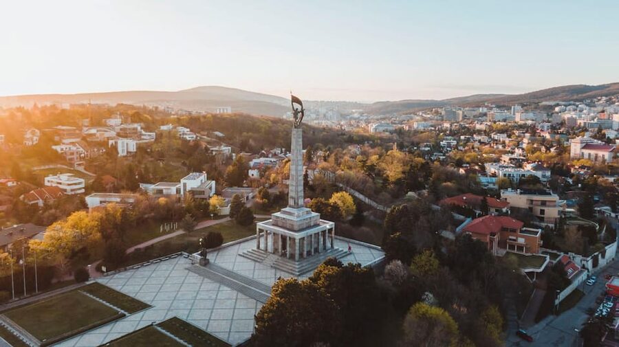 From Vienna: Bratislava with Local Guide, Castle & UFO Views - The UFO Observation Deck and the Danube view
