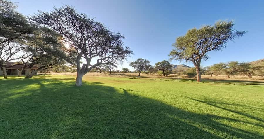 From Windhoek: Okapuka Safari Lodge Day Trip - At the lodge, the setting comes before the animals