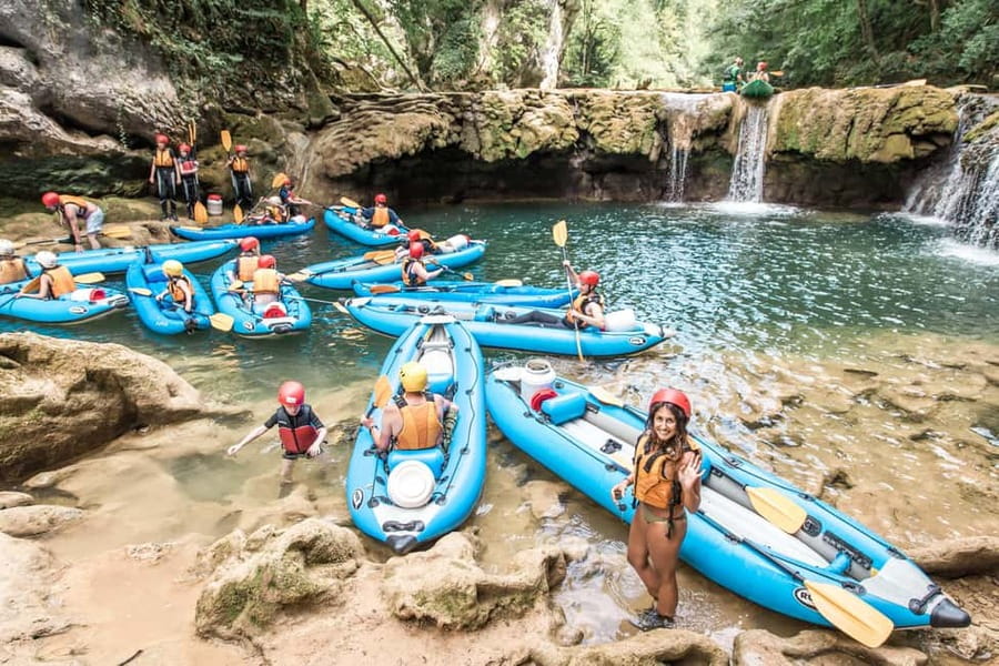 From Zagreb: Mrežnica kayaking & Rastoke village - day trip - Four hours among waterfalls, canyon walls, and clear water