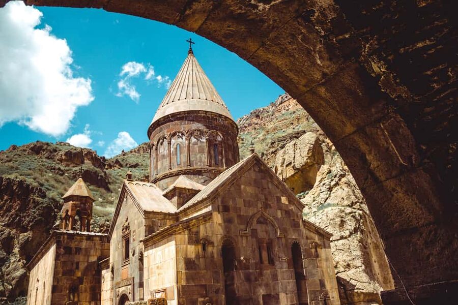 Garni, Geghard & Lake Sevan Day Trip - Geghard Monastery, carved into the mountain